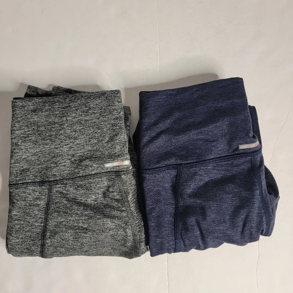 Aerie Lot (2) Leggings Sz S High Rise Side Pockets Gray Blue_10